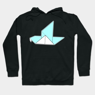 Flying Parrot Bird Origami Sticker Style Design Hoodie